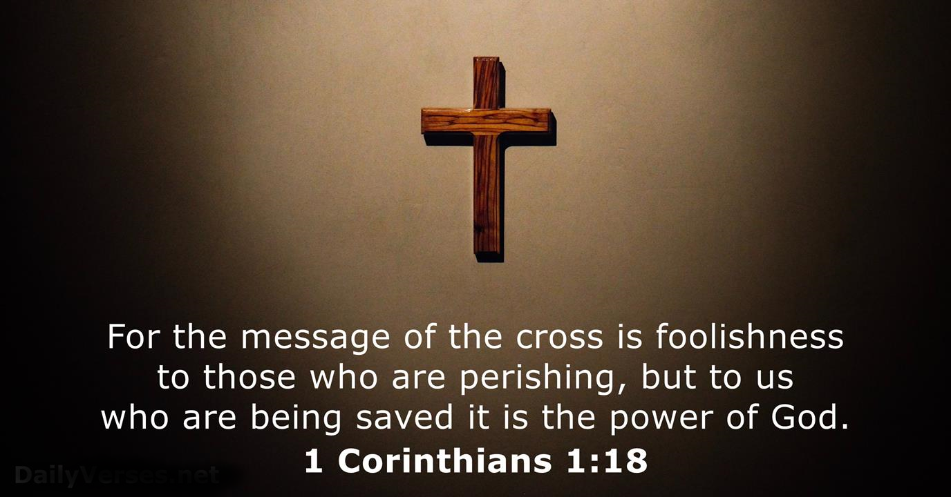 The Cross – Foolishness or Power of God?