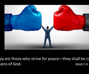 Happy are the peacemakers