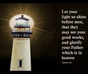 Let your light shine before men