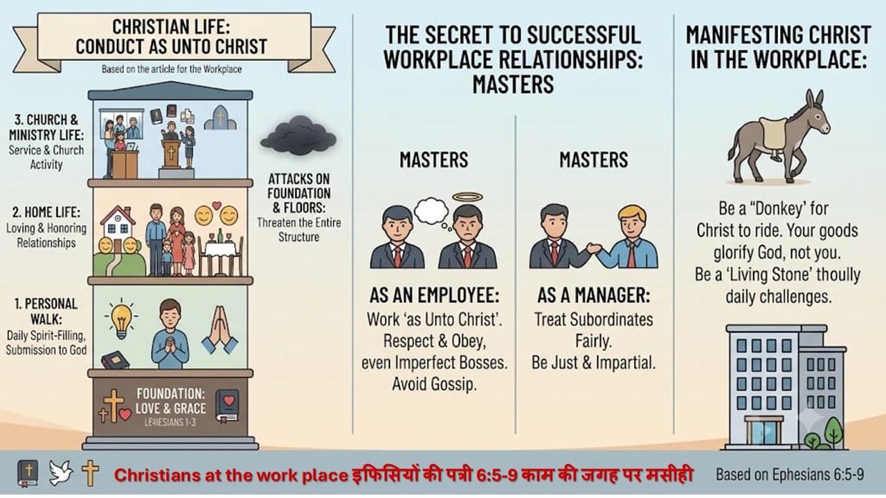 Book of Ephesians 6:5-9 Christians at the work place इफिसियों की पत्री 6:5-9 काम की जगह पर मसीही – 27th Sep 2026.