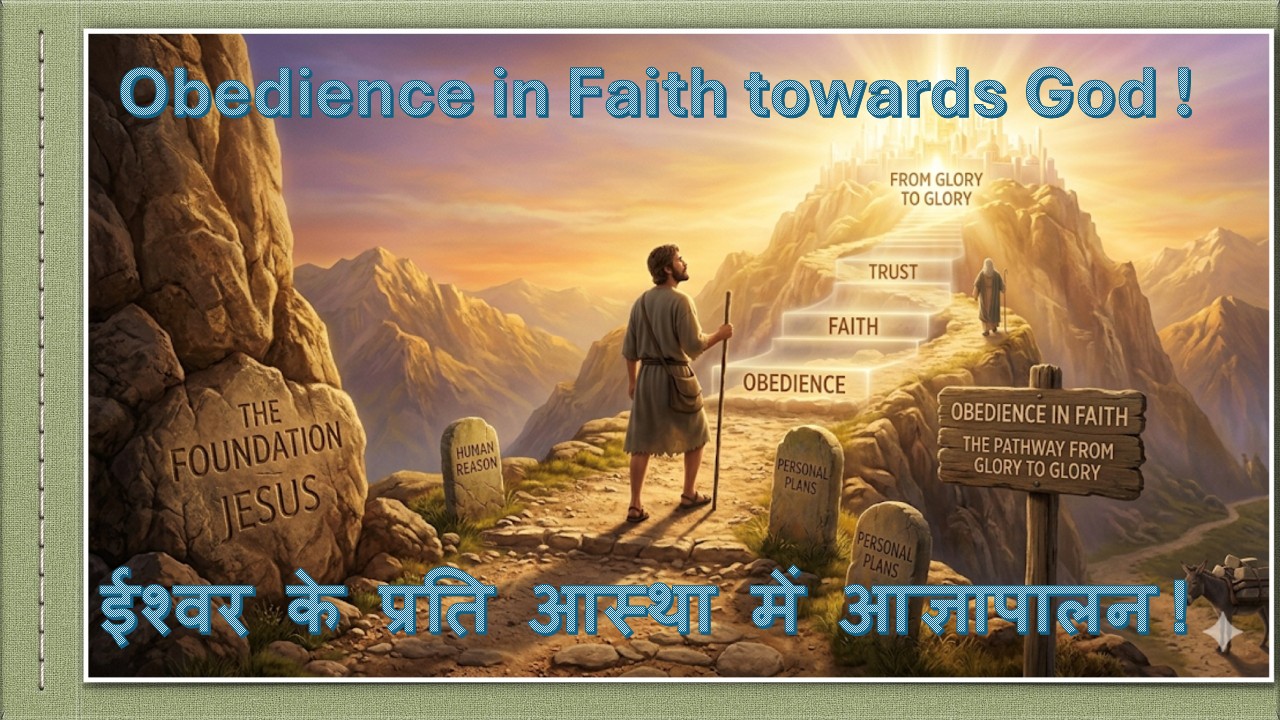 Obedience in Faith towards God !  ईश्वर के प्रति आस्था में आज्ञापालन! – 26th April,2026.